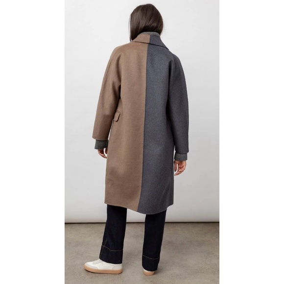 Rails Wool Bristol Jacket - Charcoal & Camel - Size Large - Picture 2 of 8